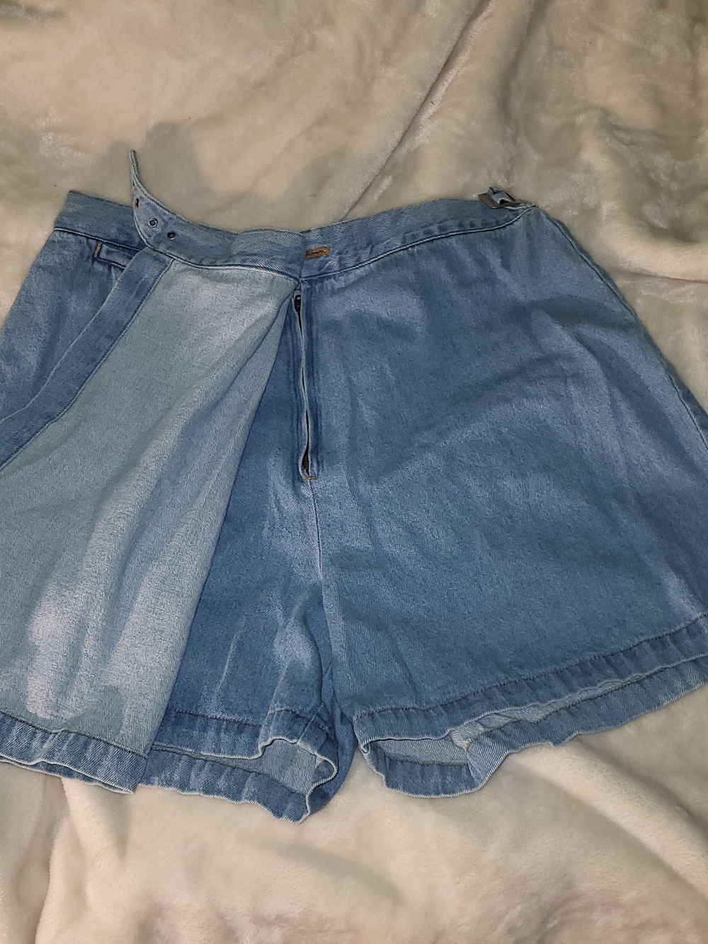 Forenza Light Blue Denim Mini Skirt - Picture 3 of 5